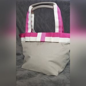 Kate Spade New York Barrow Street Bon Shopper Tote, Beige/Pink